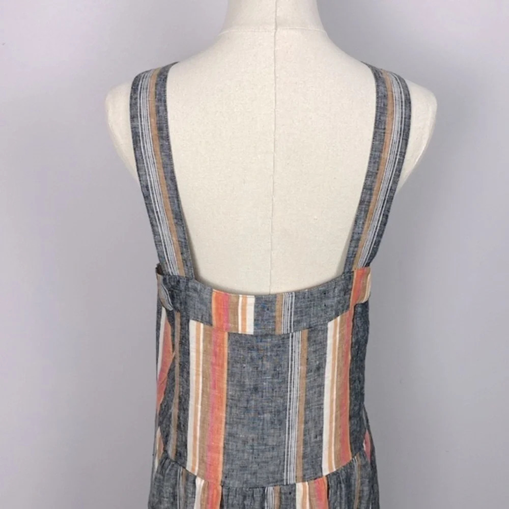 joie Rosabel Halter 100% Linen Tiered Maxi Dress Nordstrom size medium - Picture 10 of 16